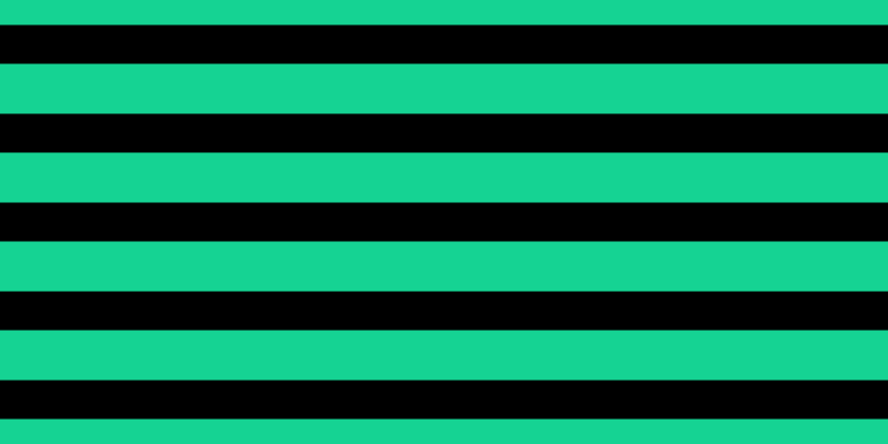 Black, #15d393 horizontal lines, forty-five pixels wide, thirty-five pixels apart