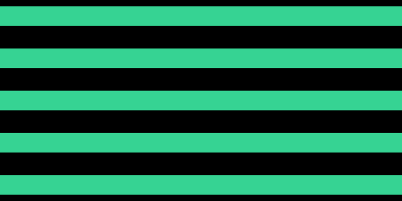 Black, #36d393 horizontal lines, thirty-nine pixels wide, forty-five pixels apart