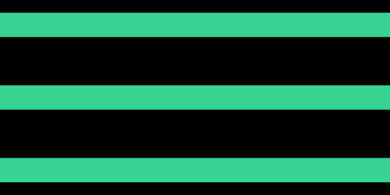 Black, #36d393 horizontal lines, fifty pixels wide, ninety-nine pixels apart