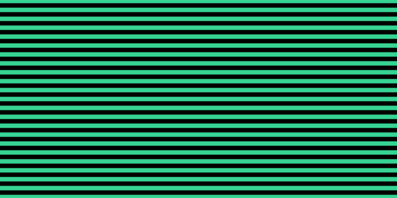 Black, #36d393 horizontal lines, nine pixels wide, nine pixels apart