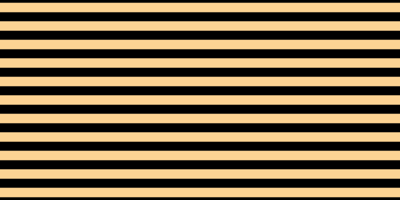 Black, #fcd393 horizontal lines, nineteen pixels wide, eighteen pixels apart