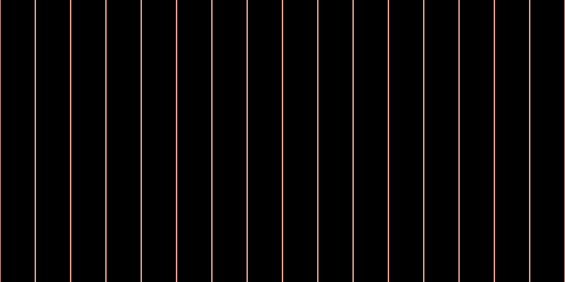 Black, #eba393 vertical lines, two pixels wide, forty-eight pixels apart