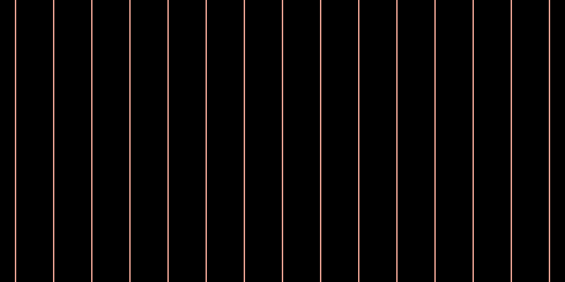Black, #eba393 vertical lines, two pixels wide, fifty-two pixels apart