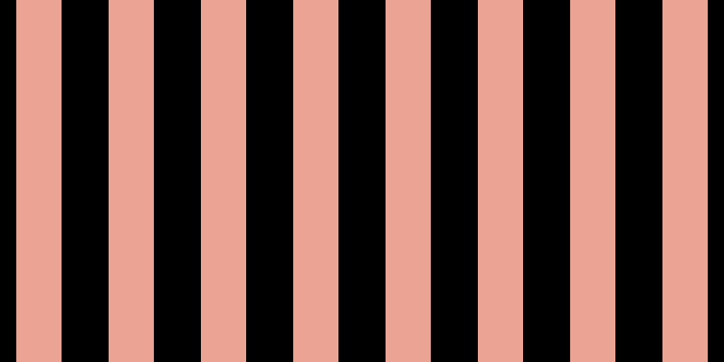 Black, #eba393 vertical lines, fifty pixels wide, fifty-two pixels apart