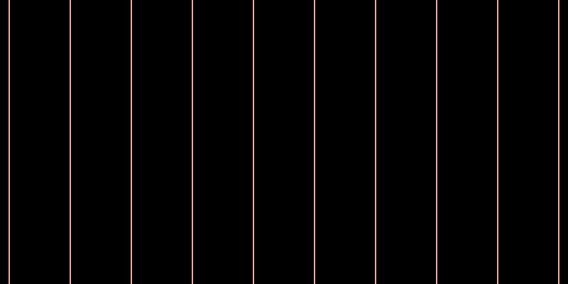 Black, #eba393 vertical lines, two pixels wide, eighty-four pixels apart