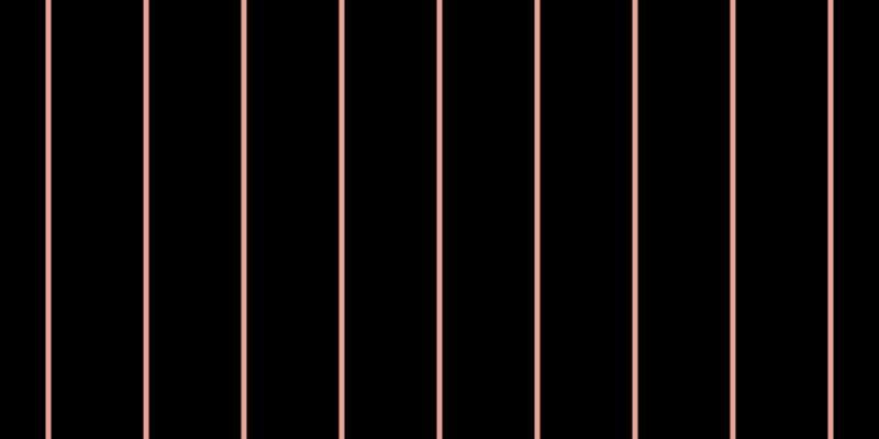 Black, #eba393 vertical lines, five pixels wide, eighty-four pixels apart