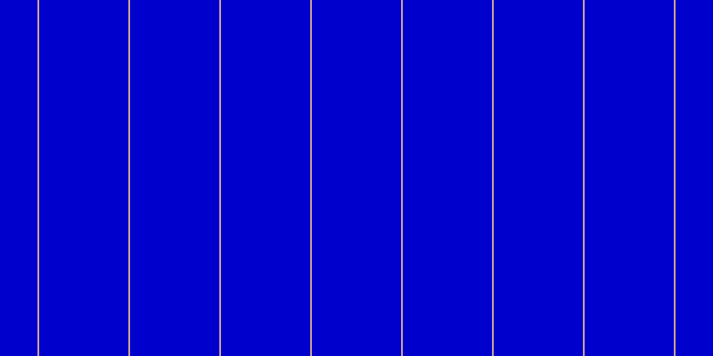 Medium blue, #caa393 vertical lines, two pixels wide, one hundred pixels apart