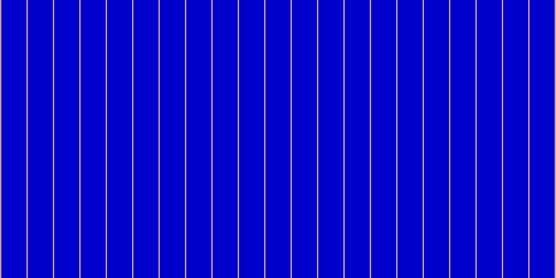 Medium blue, #caa393 vertical lines, two pixels wide, thirty-six pixels apart