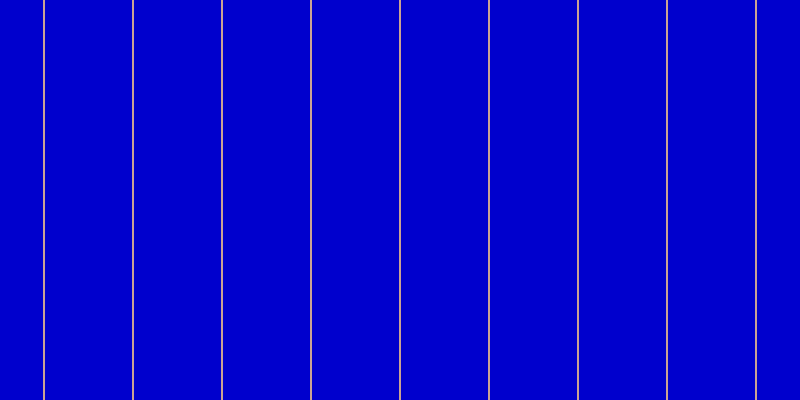 Medium blue, #caa393 vertical lines, two pixels wide, eighty-seven pixels apart