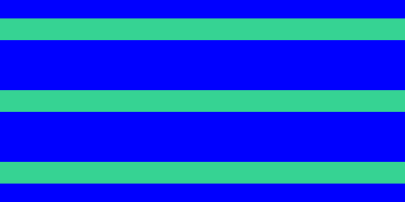 Blue, #36d393 horizontal lines, forty-three pixels wide, ninety-nine pixels apart