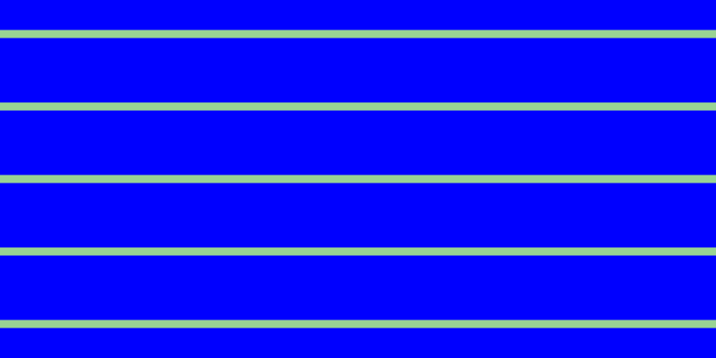 Blue, #99d393 horizontal lines, nine pixels wide, seventy-two pixels apart