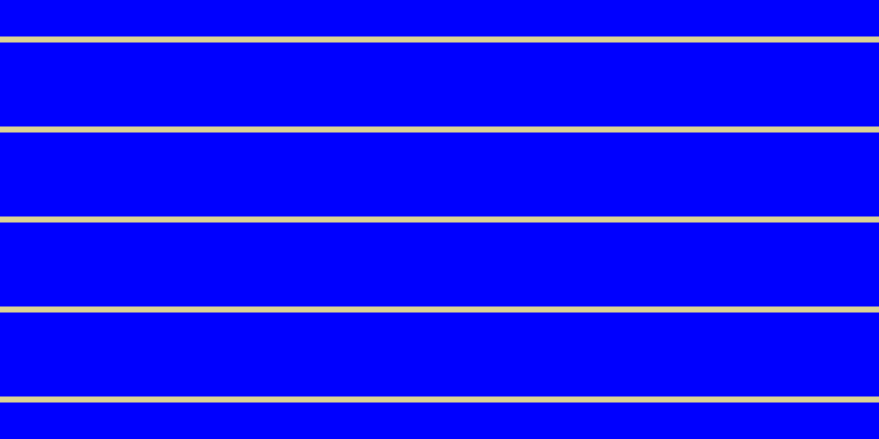 Blue, #dbd393 horizontal lines, five pixels wide, seventy-seven pixels apart