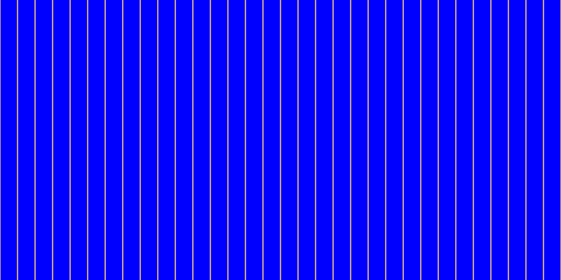 Blue, #caa393 vertical lines, two pixels wide, twenty-three pixels apart