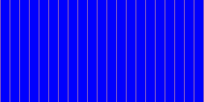 Blue, #eba393 vertical lines, two pixels wide, thirty-six pixels apart