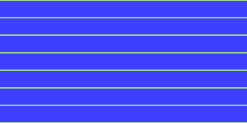 Blue (75%), #99d393 horizontal lines, five pixels wide, fifty-two pixels apart