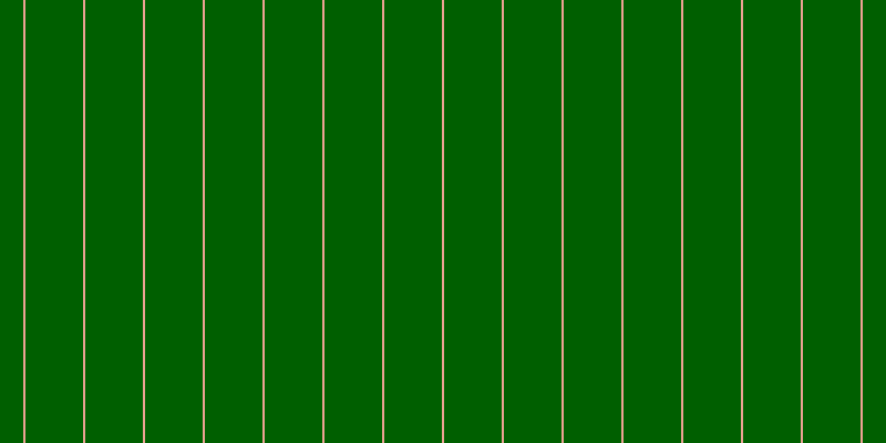 #005f00, #eba393 vertical lines, two pixels wide, fifty-two pixels apart