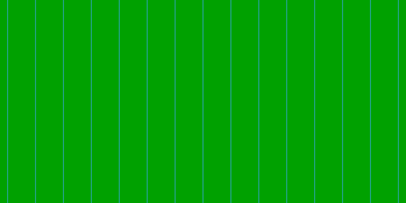 #00a100, #25a393 vertical lines, two pixels wide, fifty-three pixels apart