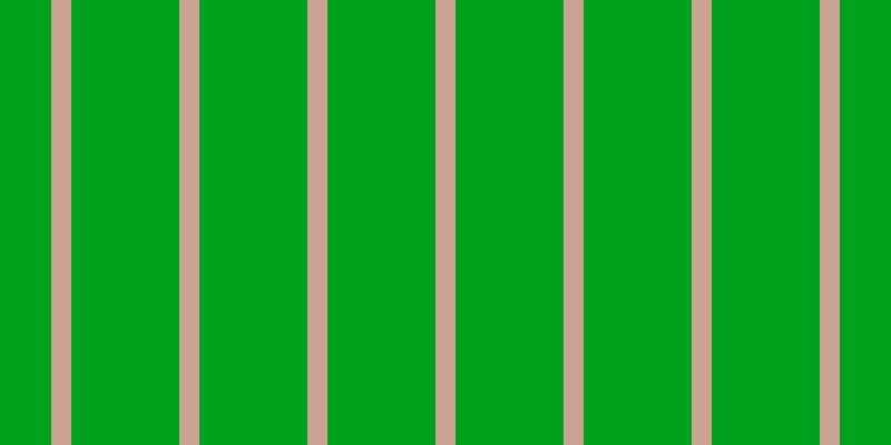 #00a11d, #caa393 vertical lines, eighteen pixels wide, ninety-seven pixels apart