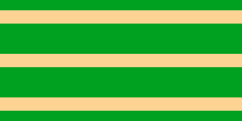 #00a121, #fcd393 horizontal lines, forty-four pixels wide, one hundred pixels apart