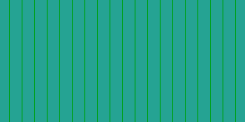 #00a121, #25a393 vertical lines, thirty-eight pixels wide, three pixels apart