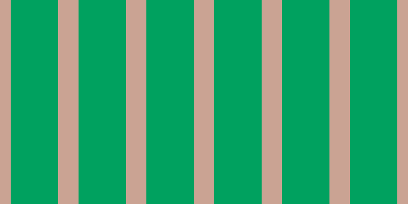 #00a15f, #caa393 vertical lines, forty pixels wide, ninety-three pixels apart