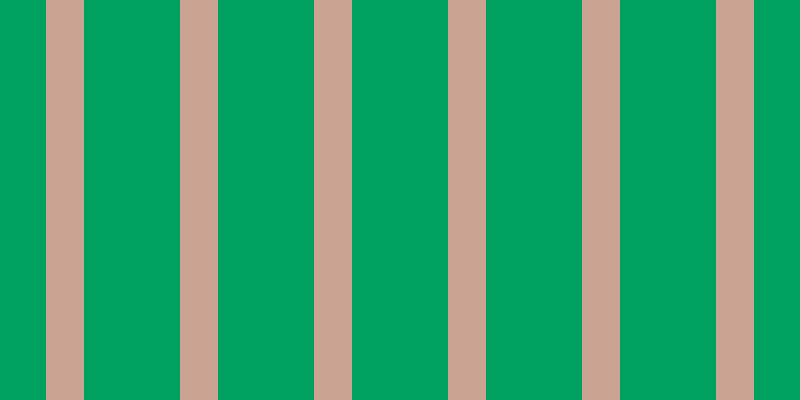 #00a15f, #caa393 vertical lines, thirty-eight pixels wide, ninety-six pixels apart