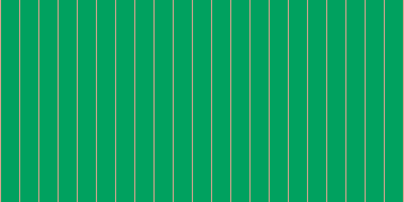 #00a15f, #eba393 vertical lines, two pixels wide, thirty-six pixels apart