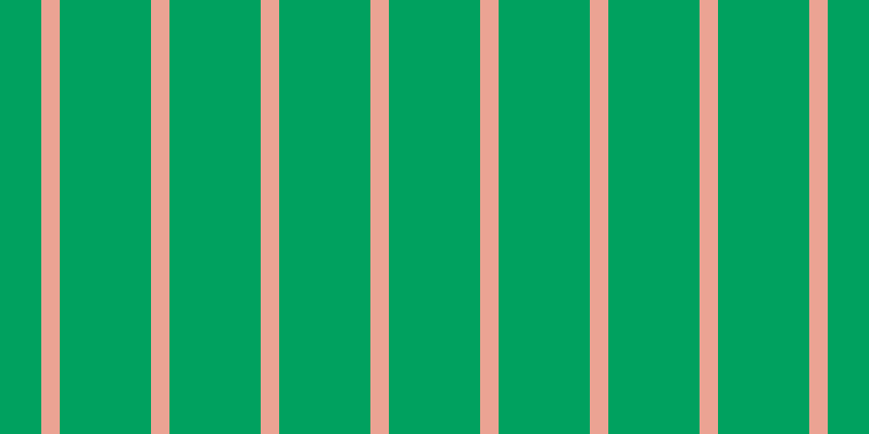 #00a15f, #eba393 vertical lines, seventeen pixels wide, eighty-four pixels apart