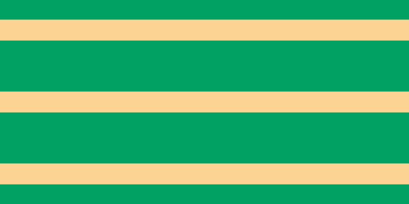 #00a163, #fcd393 horizontal lines, forty-one pixels wide, one hundred pixels apart