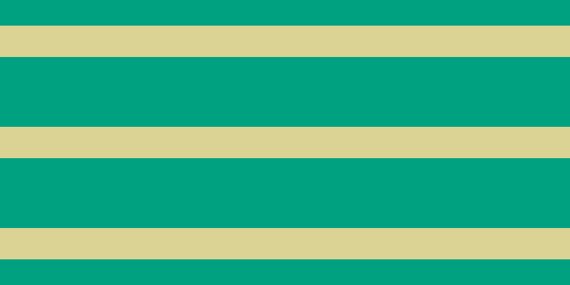 #00a180, #dbd393 horizontal lines, forty-four pixels wide, ninety-eight pixels apart
