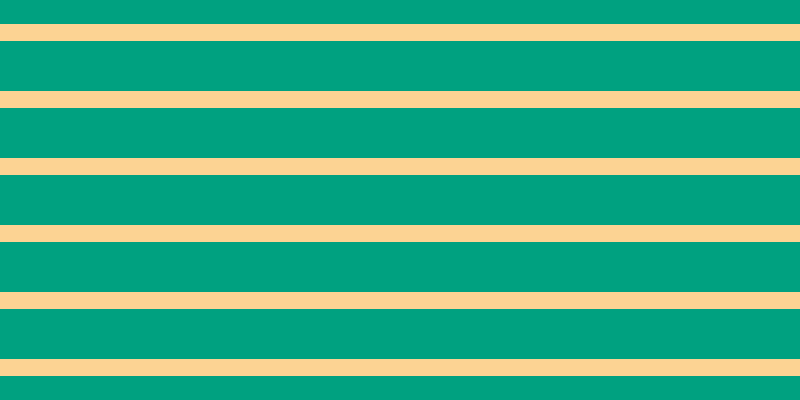 #00a180, #fcd393 horizontal lines, seventeen pixels wide, fifty pixels apart