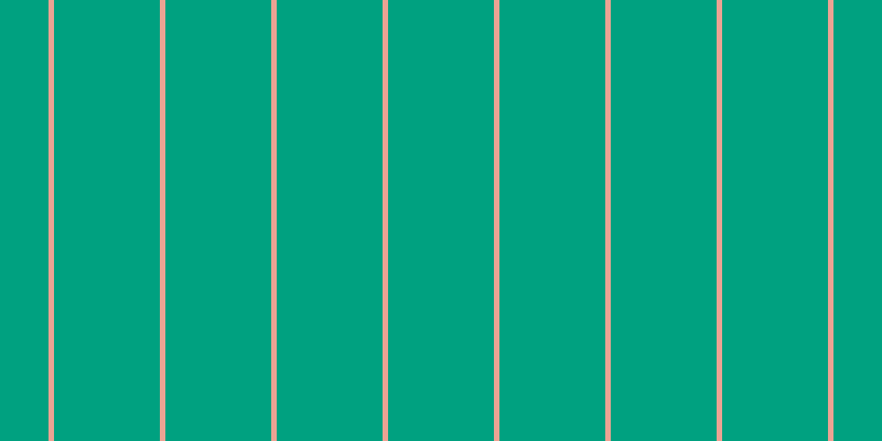 #00a180, #eba393 vertical lines, five pixels wide, ninety-six pixels apart