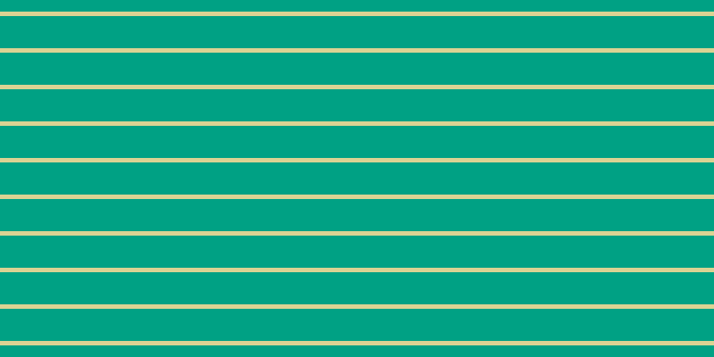 #00a184, #dbd393 horizontal lines, five pixels wide, thirty-six pixels apart
