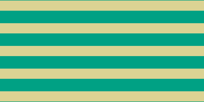 #00a184, #dbd393 horizontal lines, forty pixels wide, forty-nine pixels apart
