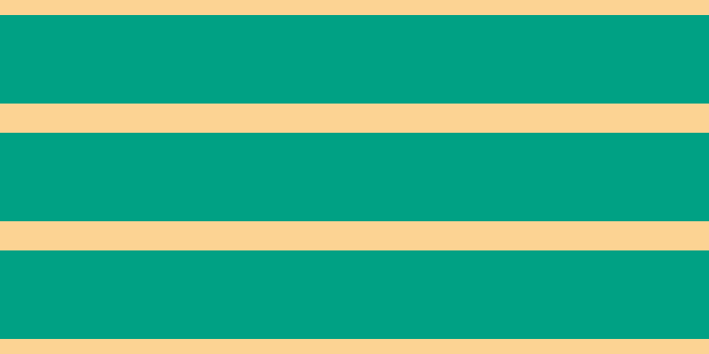 #00a184, #fcd393 horizontal lines, thirty-three pixels wide, one hundred pixels apart