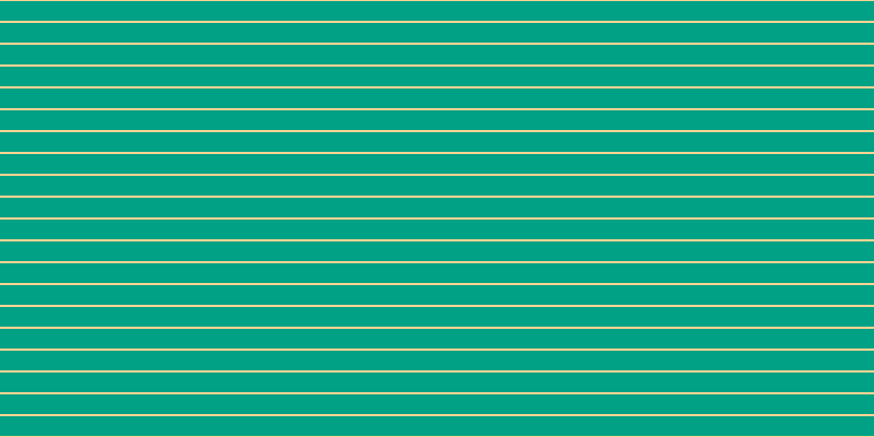 #00a184, #fcd393 horizontal lines, two pixels wide, eighteen pixels apart