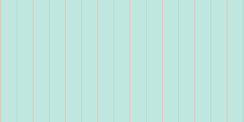 #00a184 (25%), #eba393 vertical lines, one pixels wide, fifty-two pixels apart