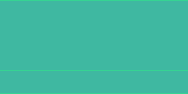 #00a184 (75%), #36d393 horizontal lines, two pixels wide, ninety-seven pixels apart