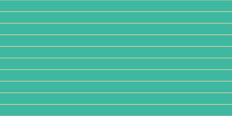 #00a184 (75%), #fcd393 horizontal lines, two pixels wide, thirty-eight pixels apart