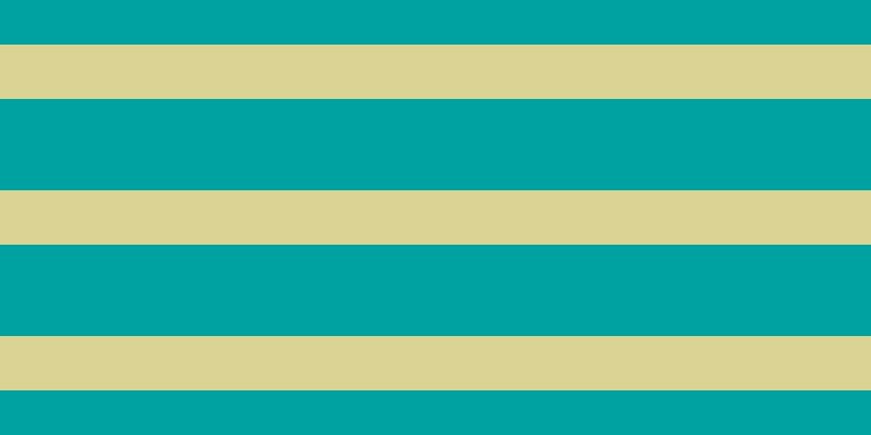 #00a1a1, #dbd393 horizontal lines, fifty pixels wide, eighty-four pixels apart