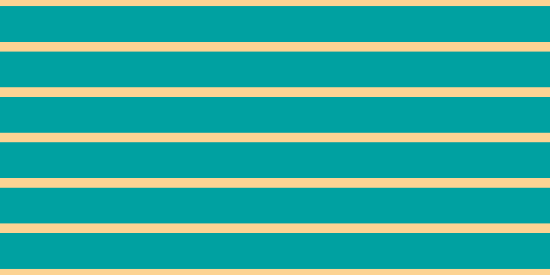 #00a1a1, #fcd393 horizontal lines, fourteen pixels wide, fifty-two pixels apart