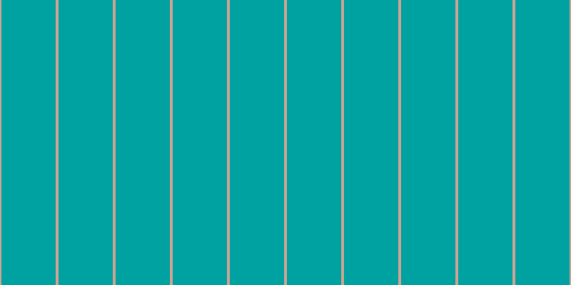 #00a1a1, #caa393 vertical lines, four pixels wide, seventy-six pixels apart