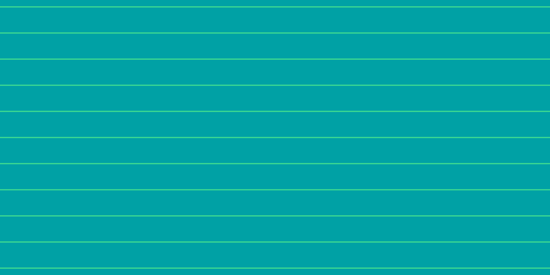 #00a1a5, #36d393 horizontal lines, two pixels wide, thirty-six pixels apart