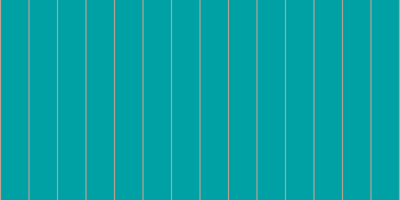 #00a1a5, #caa393 vertical lines, two pixels wide, fifty-five pixels apart