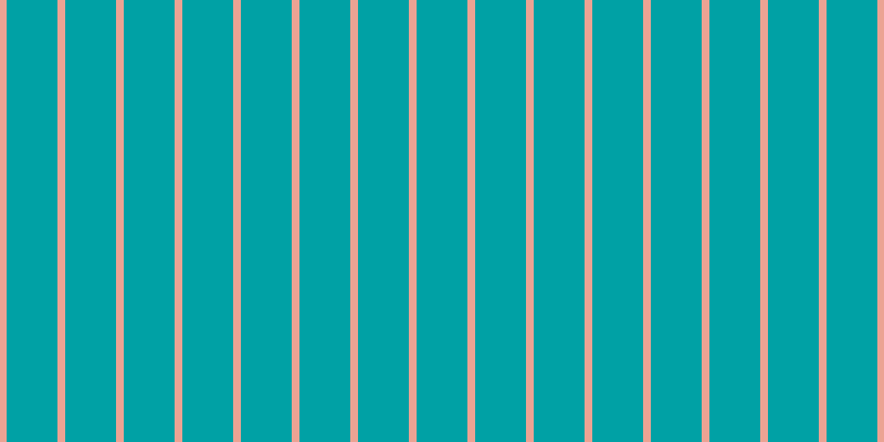 #00a1a5, #eba393 vertical lines, seven pixels wide, forty-six pixels apart