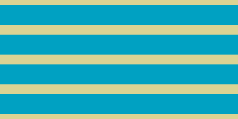 #00a1c2, #dbd393 horizontal lines, thirty-three pixels wide, sixty-seven pixels apart