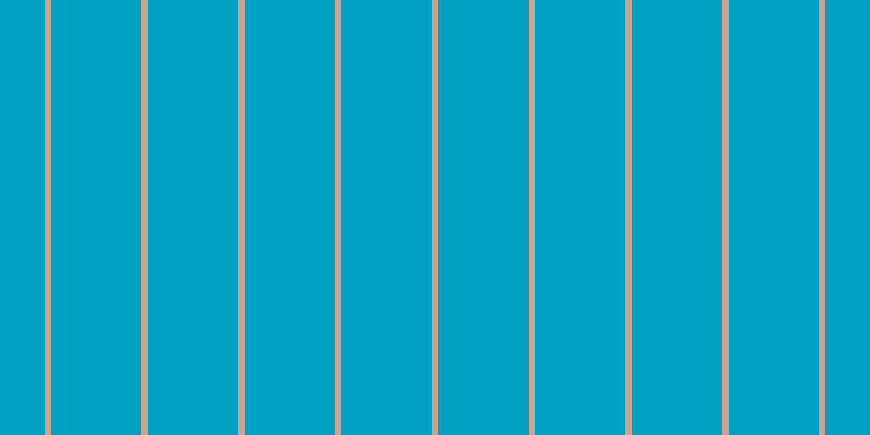 #00a1c2, #caa393 vertical lines, six pixels wide, eighty-three pixels apart