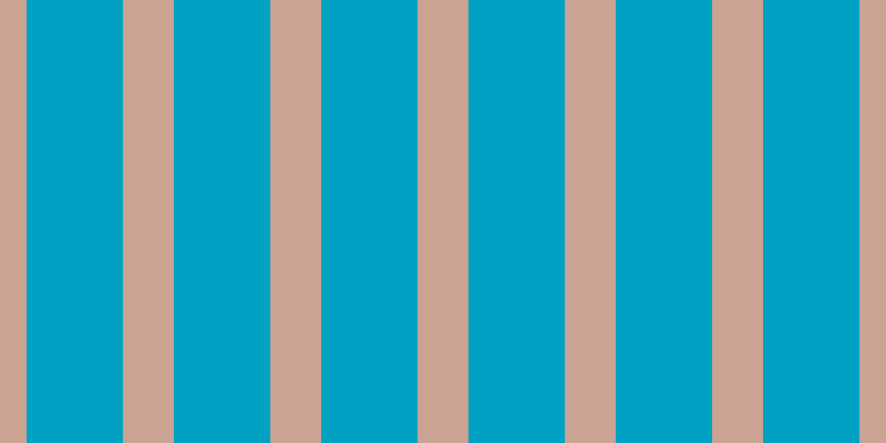 #00a1c2, #caa393 vertical lines, forty-six pixels wide, eighty-seven pixels apart