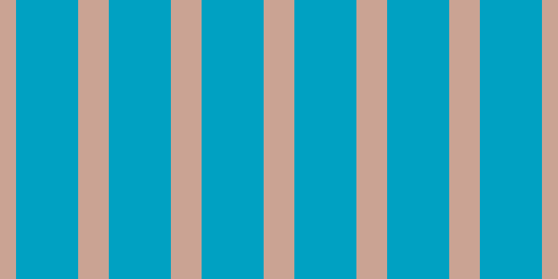#00a1c2, #caa393 vertical lines, forty-four pixels wide, eighty-nine pixels apart
