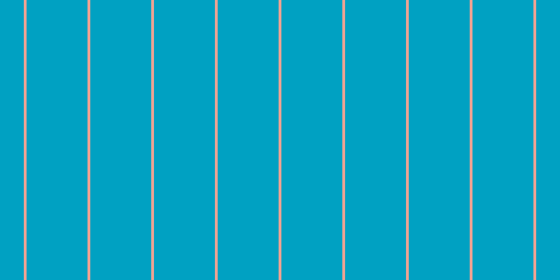 #00a1c2, #eba393 vertical lines, four pixels wide, eighty-seven pixels apart